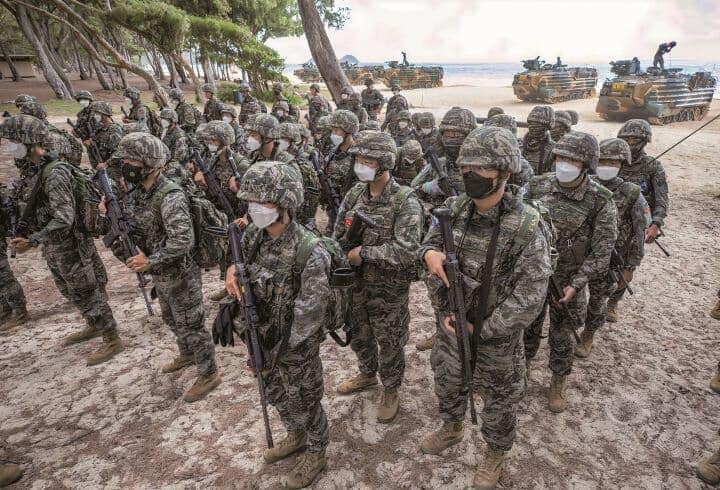 環太平洋合同演習(リムパック)に参加する韓国海軍の部隊(2022年7月、ハワイ)　AJA BLEU JACKSON-U.S. NAVY