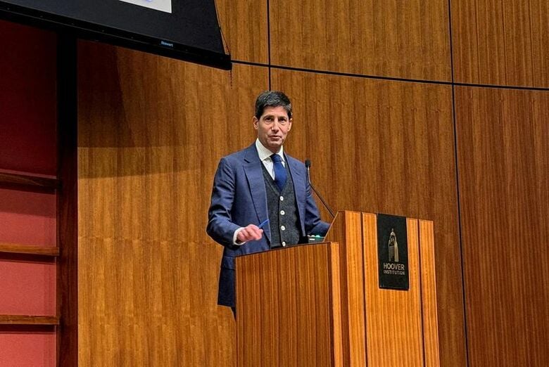 次期米連邦準備理事会（ＦＲＢ）議長に指名されているケビン・ウォーシュ氏。2025年5月、カリフォルニア州パロアルトで撮影。REUTERS/Ann Saphir/File Photo