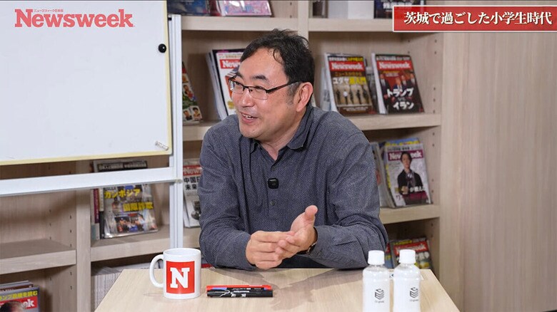 動画に出演したUCバークレーの野村泰紀教授（10月7日、東京都品川区）　ニューズウィーク日本版-YouTube