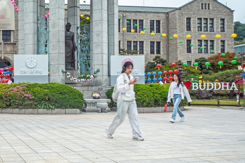 韓国・ソウルの東国大学校のキャンパス（撮影＝筆者）