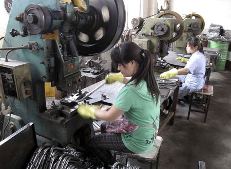 　８月１２日、中国国家統計局が発表した７月の鉱工業生産は、前年同月比６．０％増となり、ロイターがまとめた予想の６．６％増を下回った。常州市で７月撮影（２０１５年　ロイター/John Ruwitch）