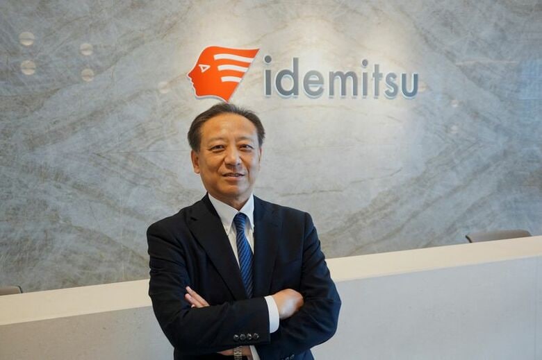 出光興産の酒井則明社長。８月１８日、東京の本社で撮影（２０２６年　ロイター/Kentaro Okasaka）