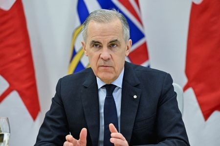 　カナダ政府は２３日、カーニー首相が２月２６日から３月７日にかけて、インド、オーストラリア、日本を訪問し、各国の首相と会談すると発表した。ブリティッシュコロンビア州サレーで１９日撮影（２０２６年　ロイター／Jennifer Gauthier）