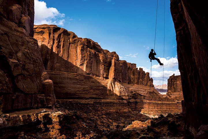 ユタ州南部アーチーズ国立公園の絶
