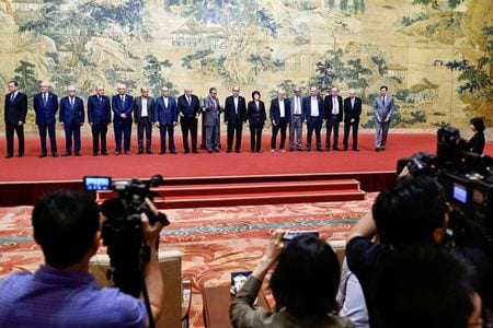 パレスチナのイスラム組織ハマスや自治政府主流派ファタハなど複数の組織が２３日、分断を終結させ統一政府を発足させることで合意した。（２０２４年　ロイター/PEDRO PARDO/Pool via REUTERS）