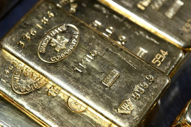 金庫室に保管されている金地金。ドイツ・ミュンヘンで１月撮影。REUTERS/ Angelika Warmuth