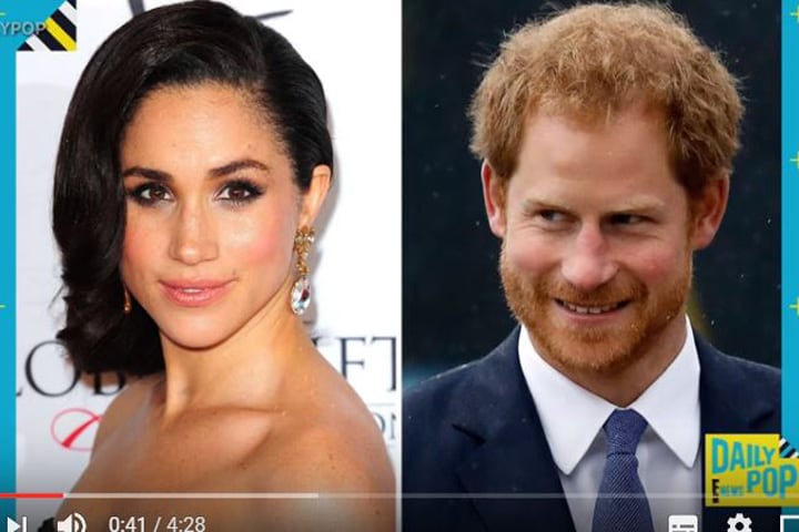 左がハリー王子と交際中の女優メーガン・マークル　(c)E! News / YouTube
