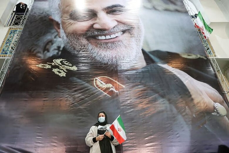 2022年1月3日、ソレイマニ氏殺害から２年の式典で撮影　WANA (West Asia News Agency) via REUTERS