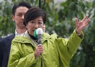 衆院選、希望の党の小池代表「非常に厳しい。不快な言動申し訳ない」