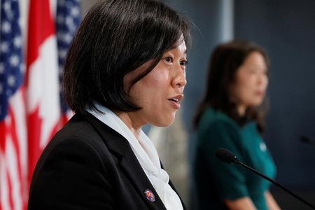 　６月２２日、米通商代表部（ＵＳＴＲ）のタイ代表は、上院歳出委員会における証言で、中国の輸入品に適用している関税は貿易問題で米国が中国に行使できる「大事な手段の１つ」だと述べた。写真はオタワで５月撮影（２０２２年　ロイター／Blair Gable）
