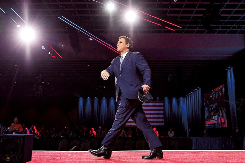 ロン・デサンティス　JOE RAEDLE/GETTY IMAGES