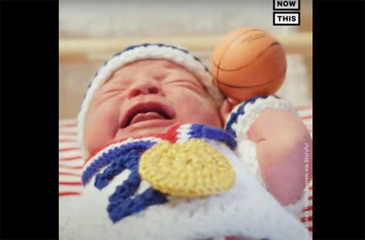 米ミズーリ州カンザスシティの病院で生まれた「小さな小さな」代表選手　NowThis News-YouTube