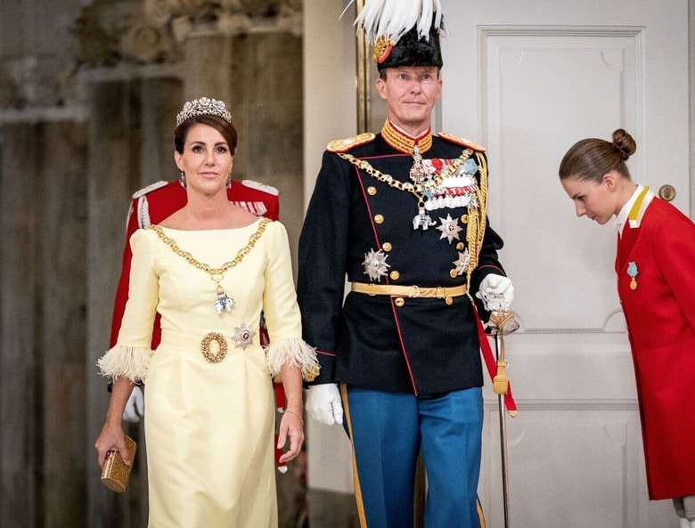 2022年1月、マルグレーテ女王の在位50年記念式典にてヨアキム王子とマリー妃　Ritzau Scanpix Denmark-REUTERS