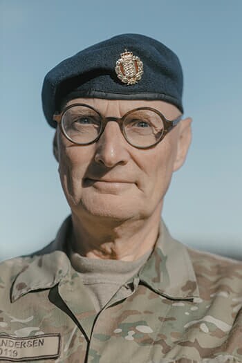 グリーンランドとフェロー諸島を管轄するデンマーク軍北極合同司令部のソレン・アンデルセン司令官