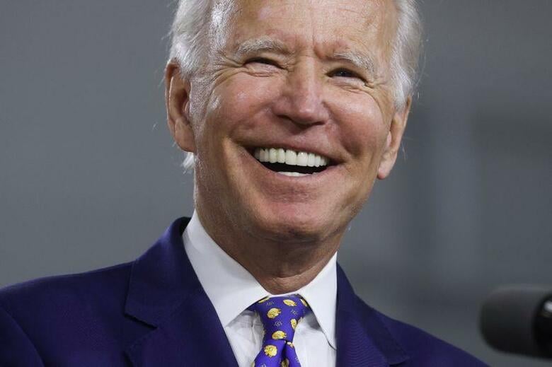 米大統領選まで100日を切る中、賭けサイトは野党民主党の候補指名が確定したジョー・バイデン副大統領の勝利を見込んでいる。写真は7月28日、デラウェア州ウィルミントンで開催された選挙イベントで演説するバイデン氏(2020年　ロイター/Jonathan Ernst)