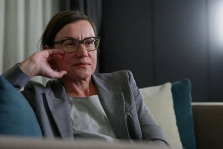 ロイターのインタビューに応じる赤十字国際委員会のスポリアリッチ総裁。２０２５年１１月、サウジアラビアのリヤドで撮影（２０２６年　ロイター/モハメド・ベンマンスール）