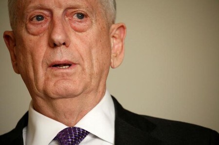 　９月１８日、マティス米国防長官は、数カ月以内に退任する可能性があると伝えた報道について「真剣に受け止めるつもりはない」と一蹴した。写真はテルアビブで昨年４月撮影（２０１８年　ロイター/Jonathan Ernst）