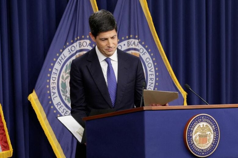 米連邦準備理事会（ＦＲＢ）のウォーシュ議長。9月16日、米ワシントンで撮影。 REUTERS/Evan Vucci
