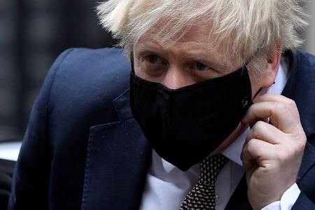 英国のジョンソン首相は２６日、首相首席補佐官に財務省の元高官で経営コンサルタントのダン・ローゼンフィールド氏を起用すると発表した（２０２０年　ロイター/TOBY MELVILLE）