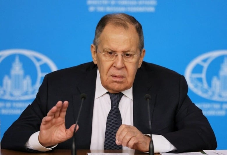 写真はロシアのラブロフ外相。１月２０日、モスクワで撮影。REUTERS/Shamil Zhumatov