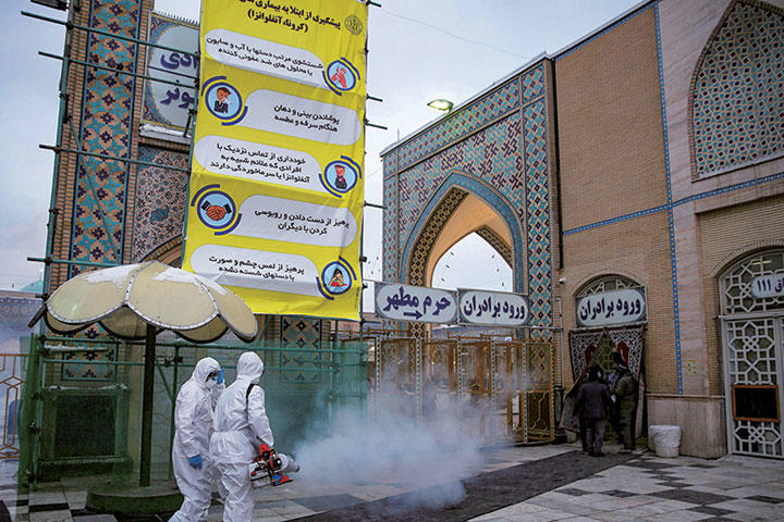 政府要人の感染や死亡が相次いでいる　WANA-REUTERS