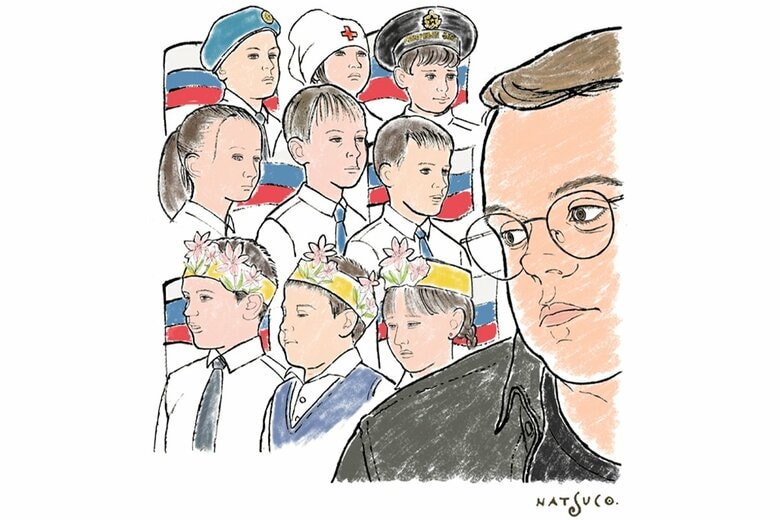 ILLUSTRATION BY NATSUCO MOON FOR NEWSWEEK JAPAN