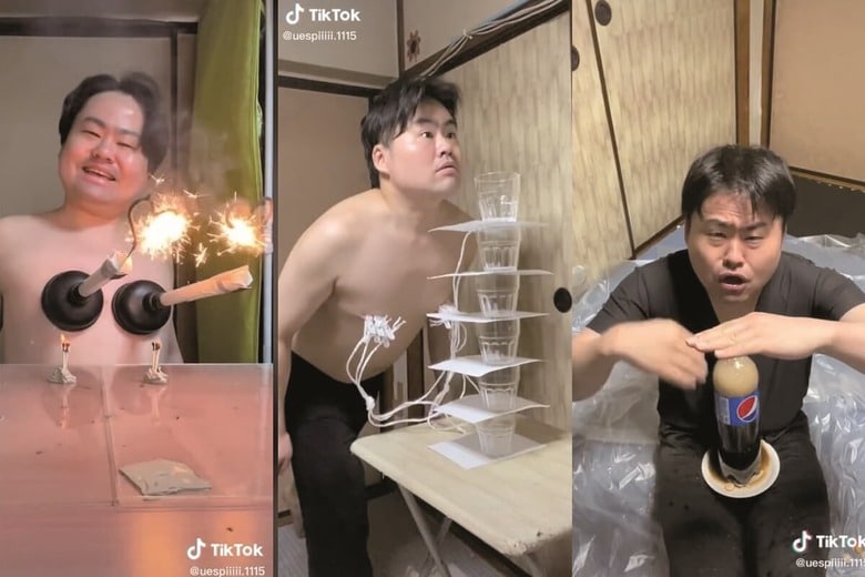 本人のTi kTokアカウント（uespiiiii.1115）より