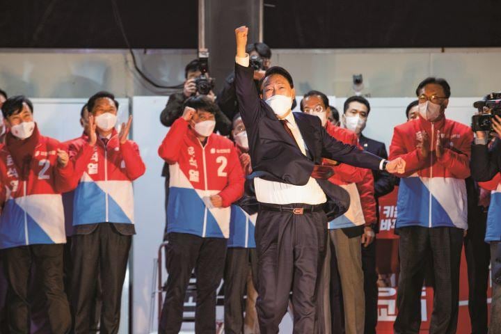 韓国大統領選で勝利した尹錫悦　LEE YOUNG-HOｰSIPAｰBLOOMBERG/GETTY IMAGES