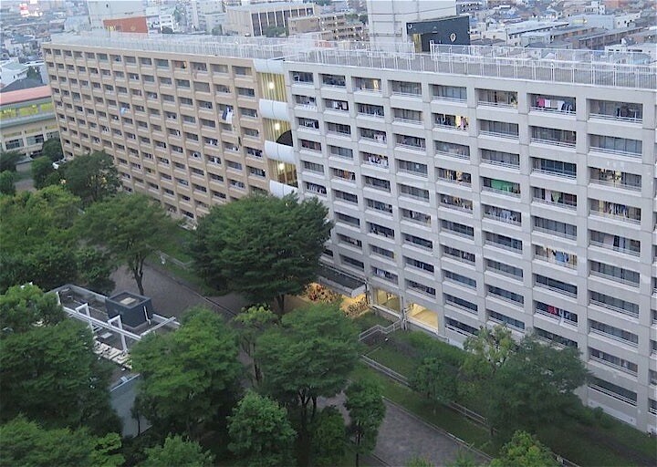 芝園団地の全景。約4500人の住民に占める中国人の比率は50％を超えている（筆者撮影）