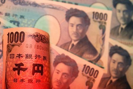 　財務省は２０２２年７―９月期外国為替平衡操作（為替介入）の日次ベースの実施状況を１１月８日、発表した。すでに公表している９月２２日以外では円買い介入を実施しておらず、９月末までは覆面介入を実施していないことが統計上、確定した。９月２２日撮影（２０２２年　ロイター/Florence Lo）