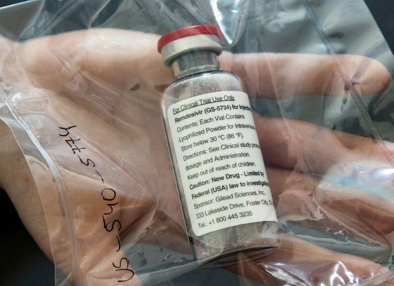 英保健省は２６日、米製薬ギリアド・サイエンシズとの提携の一環として、同社の感染症治療薬「レムデシビル」を最も効果が望める一部の新型コロナウイルス感染症患者に投与できるよう供給すると明らかにした。独ハンブルクで４月代表撮影（２０１９年　ロイター）