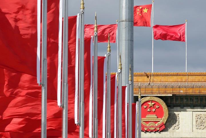 北京政府が台湾の国土の上にも翻させたいと思っている「五星紅旗」　Jason Lee-REUTERS