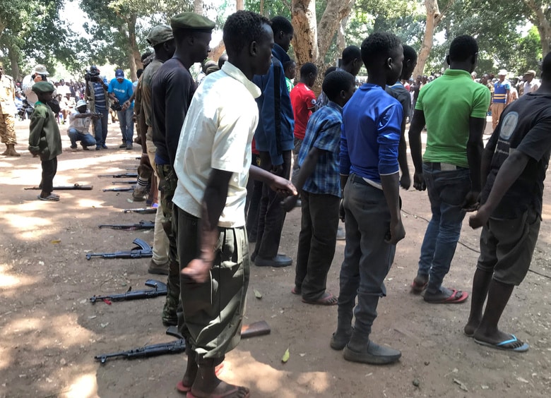 南スーダンで解放された元子ども兵（2018年2月7日）Denis Dumo-REUTERS