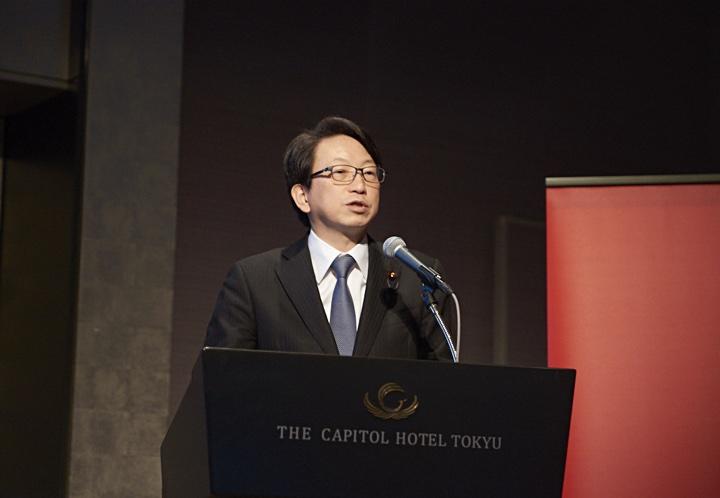 基調講演を行った平将明衆議院議員