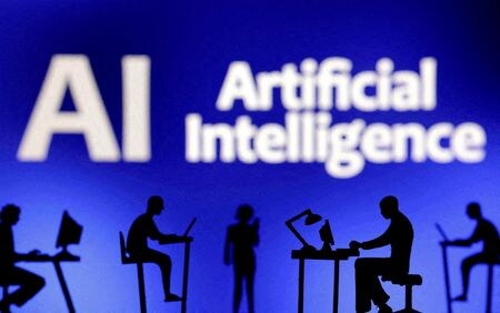トランプ米政権は２０日、人工知能（ＡＩ）関連政策に関する統一的な枠組みを発表した。2024年2月撮影。REUTERS/Dado Ruvic