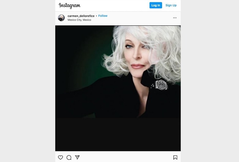 今なお現役のスーパーモデル、カルメン・デロリフィチェ　carmen_dellorefice-instagram