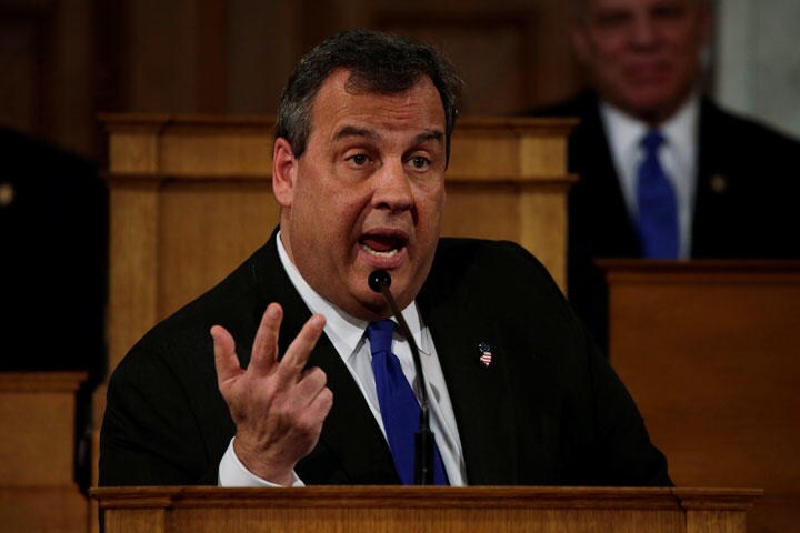 トランプのライバルから支持者、そして側近へと転じたクリスティー　Olivier Douliery/GETTY IMAGES