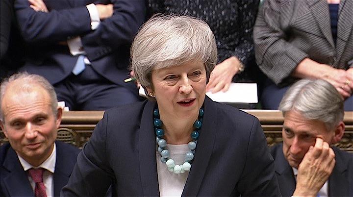 12月10日、メイ英首相は、11日に予定していた欧州連合（EU）離脱案の議会採決を延期すると表明した。提供写真（2018年　ロイター/ Parliament TV）