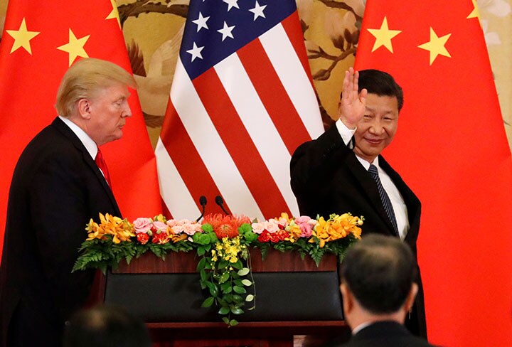 トランプ米大統領は北朝鮮で中国の習近平国家主席と主導権争いをすることになる　Jonathan Ernst-REUTERS