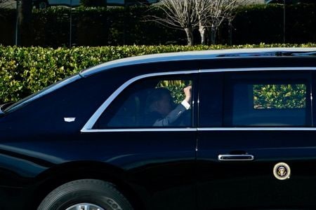 トランプ米大統領。3月1日、フロリダ州ウェストパームビーチで撮影。REUTERS/Elizabeth Frantz