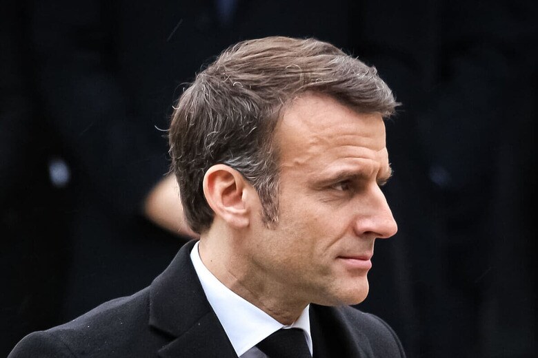 フランスのエマニュエル・マクロン大統領（2月14日、パリ）　Antonin Albert-Shutterstock