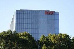 豪ＢＨＰ通期利益は予想超え、銅がけん引　配当4年ぶり高水準
