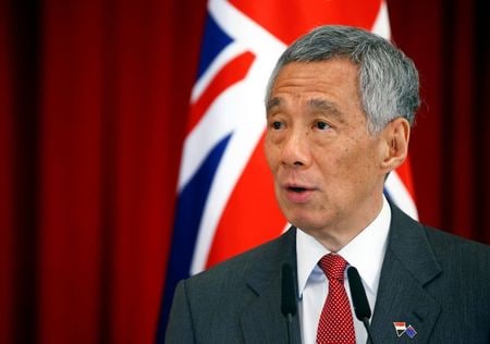 ６月２３日、シンガポールのリー・シェンロン首相（写真）は、総選挙を７月１０日に実施すると表明した。シンガポールで２０１９年５月撮影（２０２０ン絵　ロイター/Feline Lim）