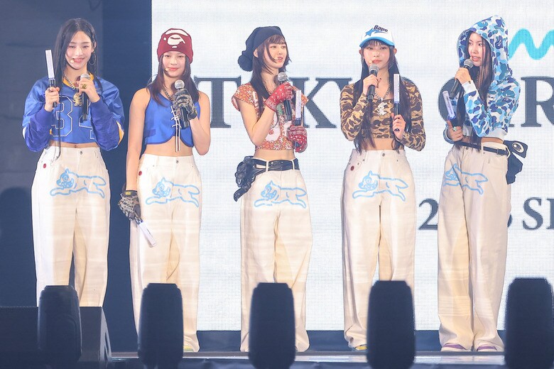 マイナビ 東京ガールズコレクション 2023に登場したときのNewJeans　Kazuki Oishi/Sipa USA via Reuters Connect