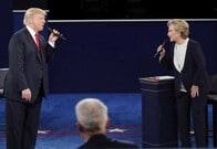 アメリカ大統領選TV討論、2回目はトランプ女性蔑視発言めぐり激しい応酬
