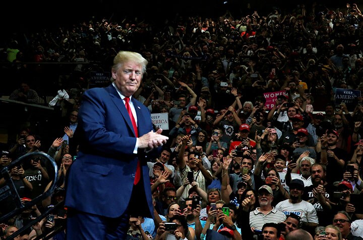 ノーベル平和賞候補と言われてまんざらでもないトランプ　Leah Millis-REUTERS