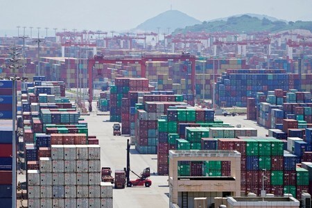 　１０月２８日、米通商代表部（ＵＳＴＲ）は、３４０億ドル相当の中国製品について、現在１２月２８日までとなっている関税適用除外措置の延長を検討していることを明らかにした。上海で８月撮影（２０１９年　ロイター/Aly Song）