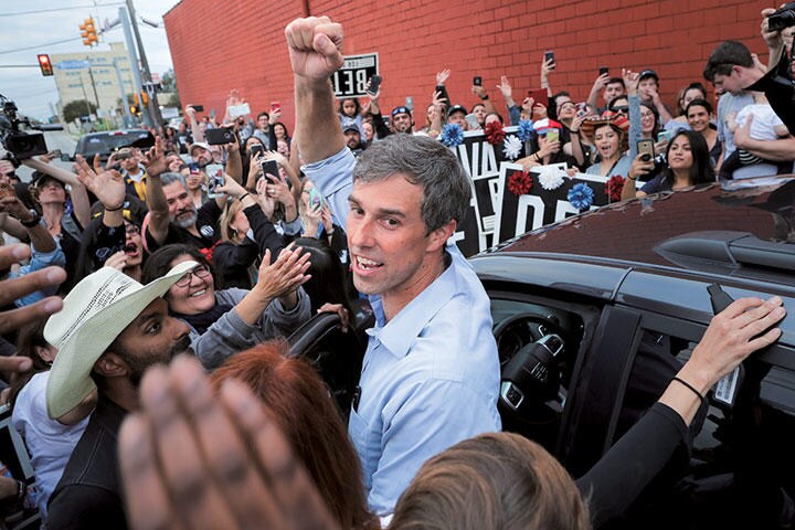 昨年11月の中間選挙で敗れてもオロークへの待望論は消えない　Chip Somodevilla/GETTY IMAGES