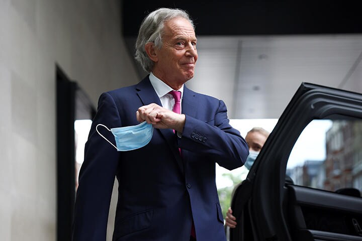 イギリスの首相経験者は大抵嫌われるが、ブレアの嫌われようは際立っている（2021年6月6日）　HENRY NICHOLLS-REUTERS