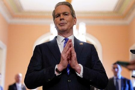 米ホワイトハウスは９日、ベセント財務長官率いる代表団が１９日に大阪・関西万博を訪れると発表した。６月撮影（２０２５年　ロイター/Elizabeth Frantz）